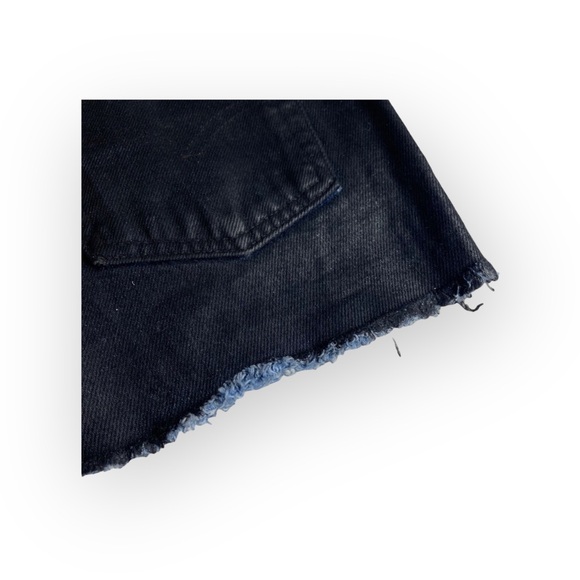 new LF Furst of a Kind ★ Levi's® 517’s® ★ Black Coated Cut Off Denim Shorts ★ - Picture 13 of 16